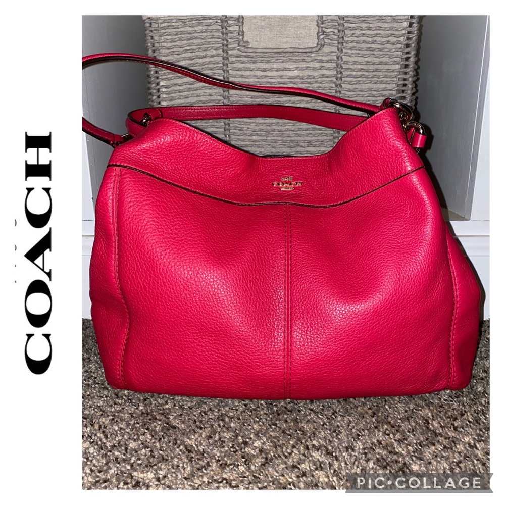 Authentic coach genuine leather purse